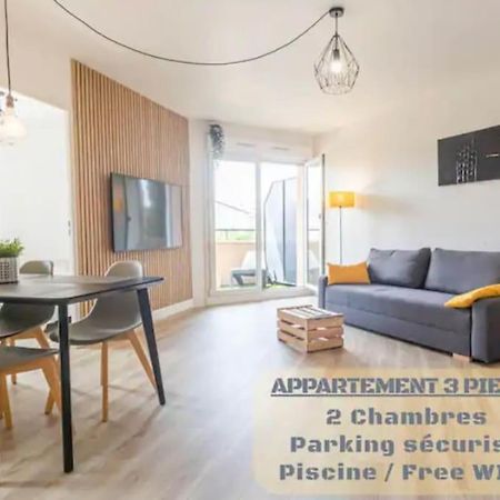 *T3*Toulouse Purpan+Parking+Piscine Lejlighed Eksteriør billede